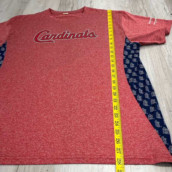 St Louis Cardinals Short Sleeve Mini Logo Baseball Silky T-Shirt - Picture 7 of 7
